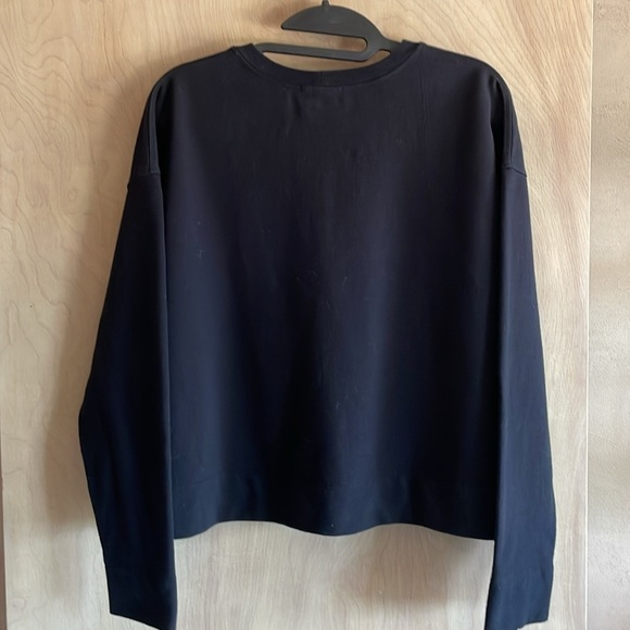 James Perse Top Relaxed Cropped Black Pullover Women’s Sz: Medium - Picture 6 of 13